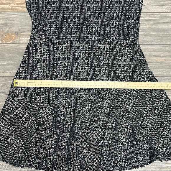 Maison Jules Dress Size Large Black White Print Fit & Flare Short Sleeve - Picture 15 of 16